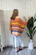 Celia Blurred Stripe Double Layer Top