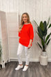 Diana Daisy Detail Knitted Top
