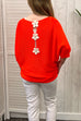 Diana Daisy Detail Knitted Top