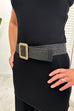 Liana Square Buckle Woven Belt