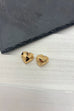 Iris Heart Stud Earrings