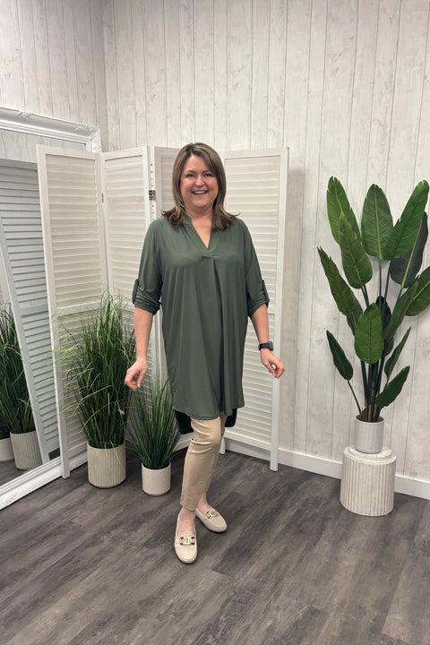 Cynthia Longline Shirt Style Tunic