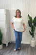 Rae Openwork Patch Pocket Top
