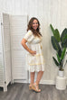Vivienne Metallic Paisley Print Dress