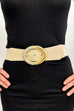 Ariana Glitter Buckle Elasticated Belt