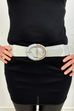 Ariana Glitter Buckle Elasticated Belt