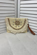 Jennifer Seashell Woven Clutch Bag