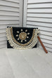Jennifer Seashell Woven Clutch Bag