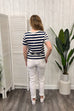Doreen Stripe Print Tee