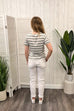 Doreen Stripe Print Tee