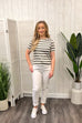 Doreen Stripe Print Tee