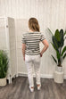 Doreen Stripe Print Tee