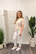 Doreen Stripe Print Tee