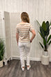 Doreen Stripe Print Tee