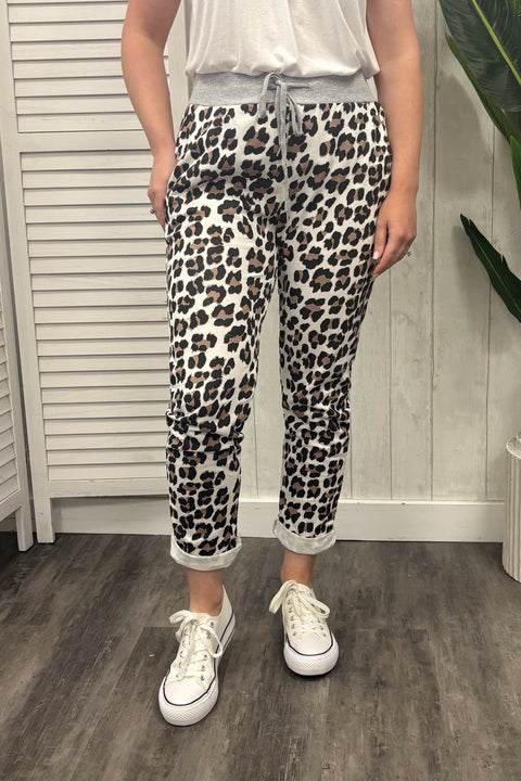 Harriet Leopard Print Joggers