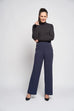 Blaise Wide Leg Crepe Trousers