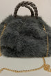 Angelica Faux Fur Handbag