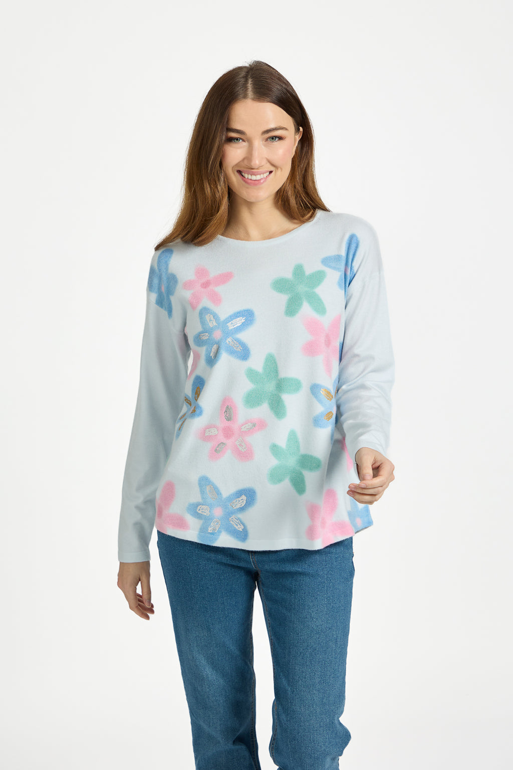Adele Flower Print Knit