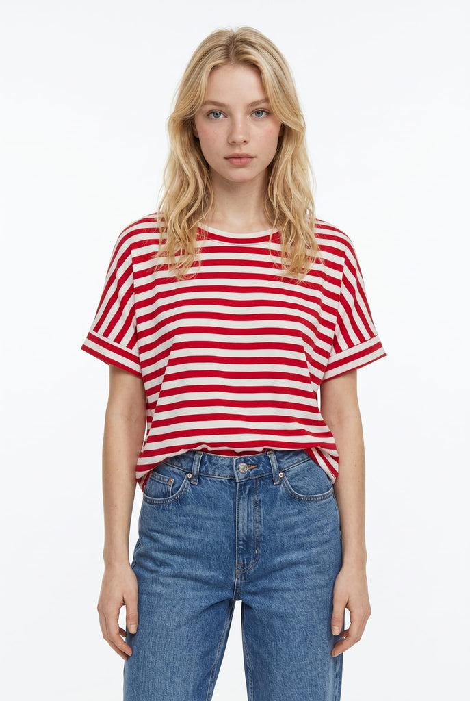 Laina CLassic Striped Tee