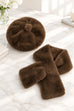 Fallon Furry Beret & Scarf Set