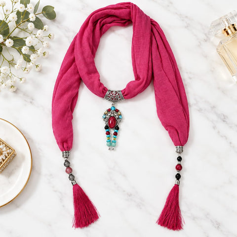 Petra Boho Pendant Scarf