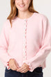 Kimberly Ruffle Trim Knit Cardigan