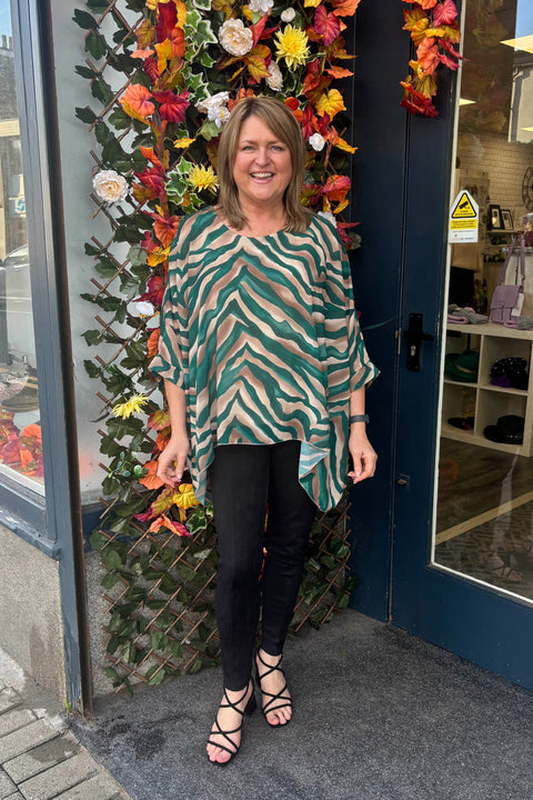 Mae Zebra Print Top