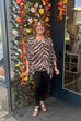Mae Zebra Print Top