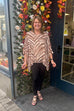 Mae Zebra Print Top