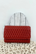 Luna Textured Woven Detail Purse