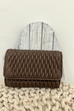 Luna Textured Woven Detail Purse