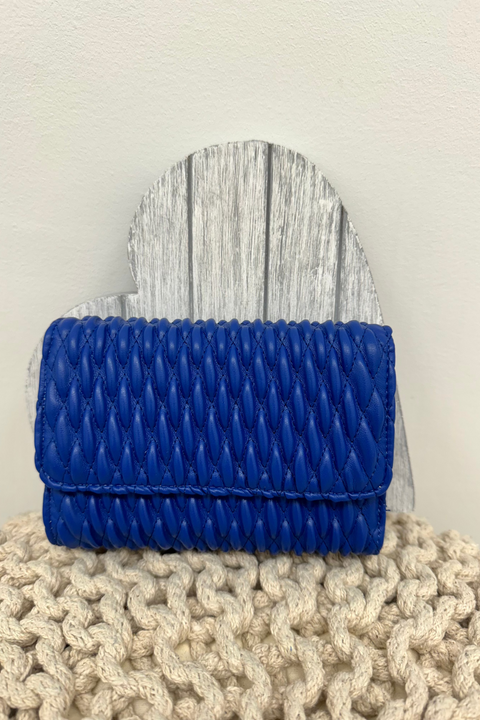 Luna Textured Woven Detail Purse