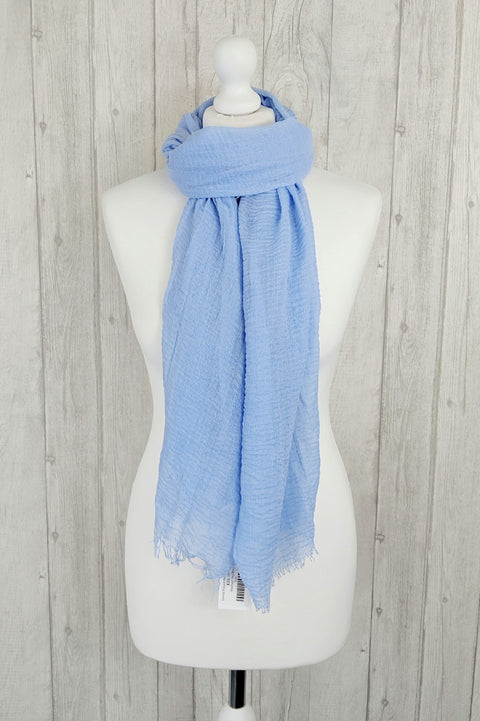 Sarina Frayed Hem Crinkle Scarf