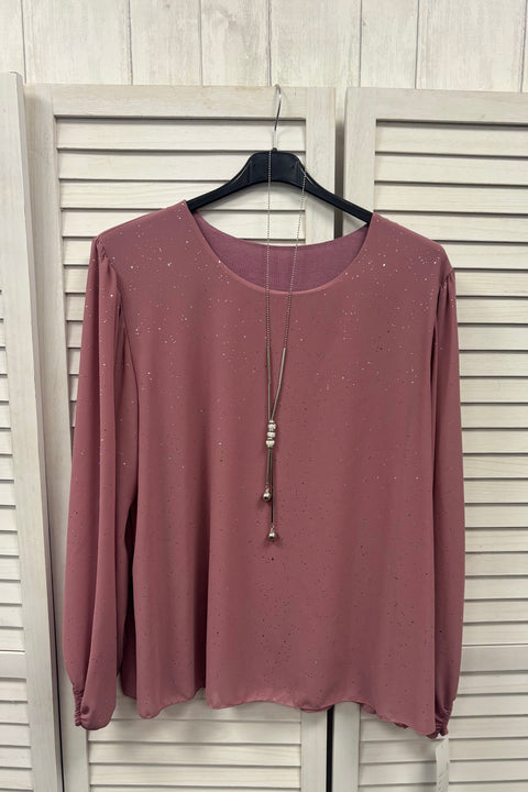 Greta Double Layer Sparkle Top