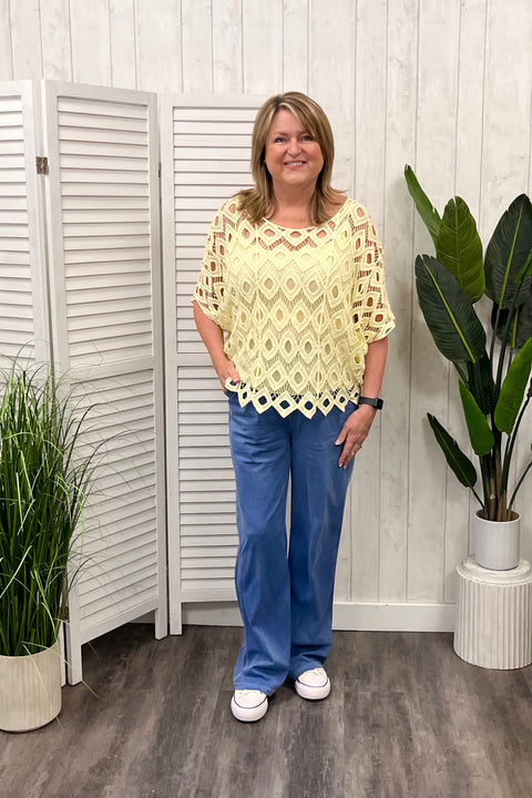 Bethany Diamond Crochet Top