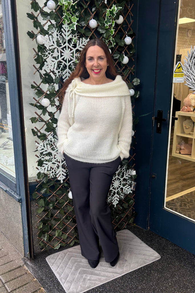 Ellen Statement Neckline Chunky Knit