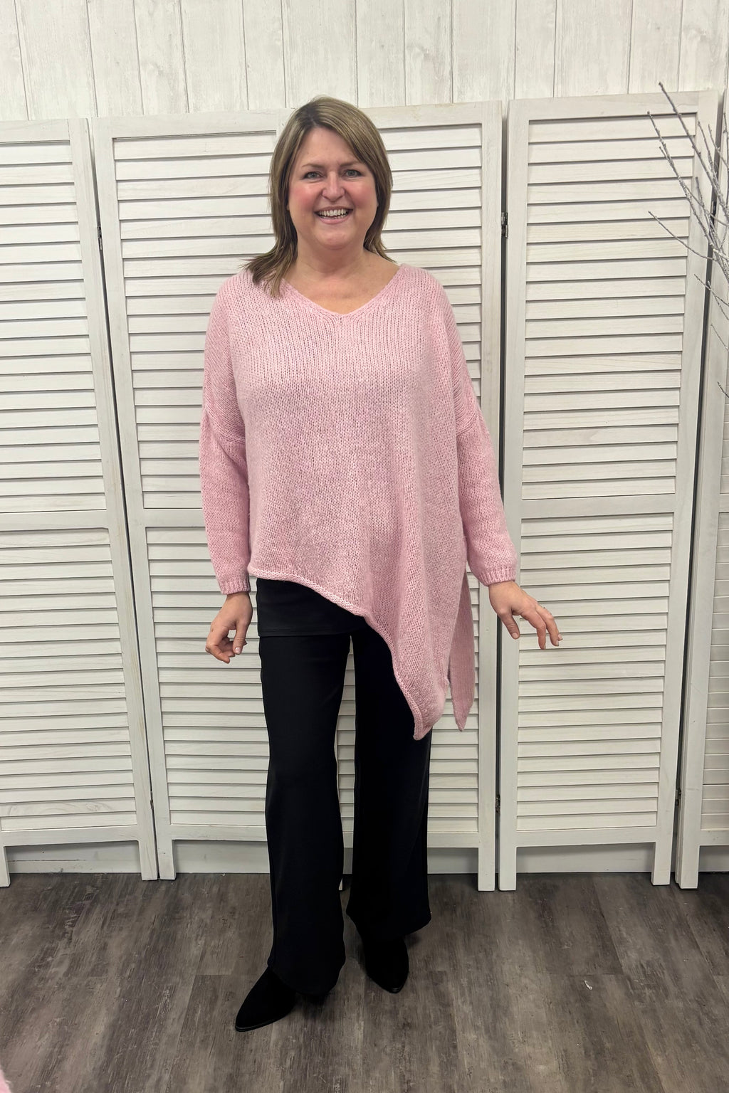 Tully Asymmetric Hem Knit