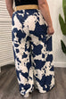 Cole Abstract Print Wide Leg Trousers