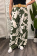 Cole Abstract Print Wide Leg Trousers