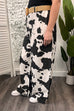 Cole Abstract Print Wide Leg Trousers