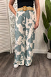 Cole Abstract Print Wide Leg Trousers