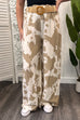 Cole Abstract Print Wide Leg Trousers