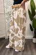 Cole Abstract Print Wide Leg Trousers