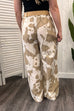 Cole Abstract Print Wide Leg Trousers