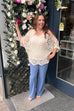 Sarah Crochet Detail Top