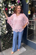 Sarah Crochet Detail Top