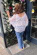 Sarah Crochet Detail Top