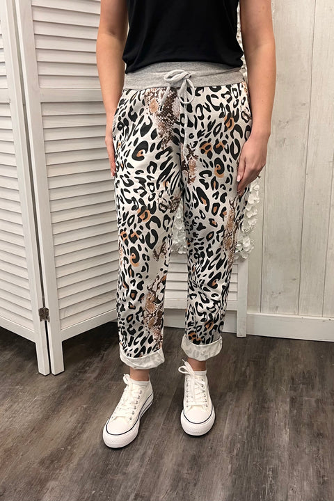 Harriet Mixed Animal Joggers