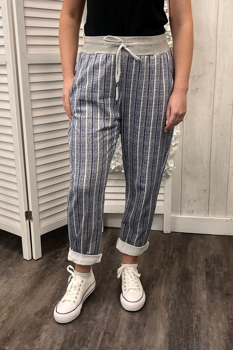 Harriet Distressed Stripe Joggers