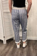 Harriet Distressed Stripe Joggers